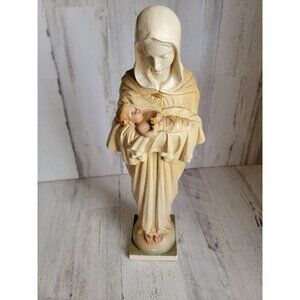 Mordder studios vintage Virgin Mary Jesus religious Xmas decor figure